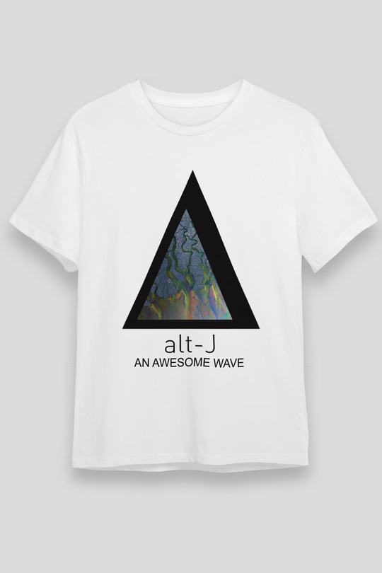 Alt-J Beyaz Unisex Tişört T-Shirt - TişörtFabrikası