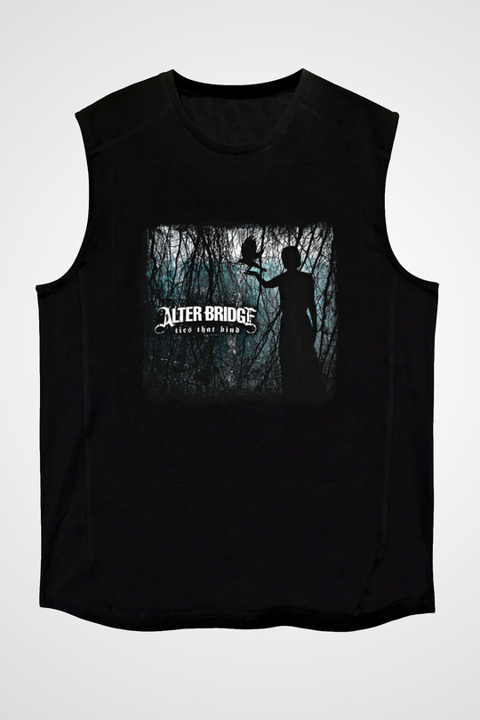 Alter Bridge Baskılı Unisex Siyah Kolsuz Tişört