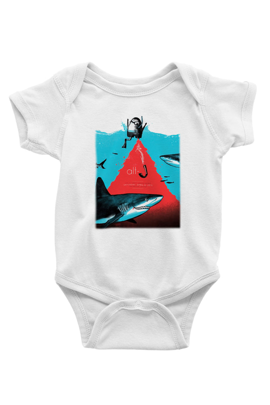 AltJ Baskılı Beyaz Unisex Bebek Body - Zıbın