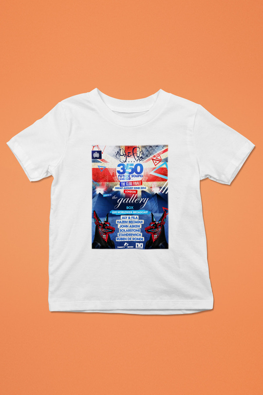Aly & Fila Baskılı Beyaz Unisex Çocuk Tişört