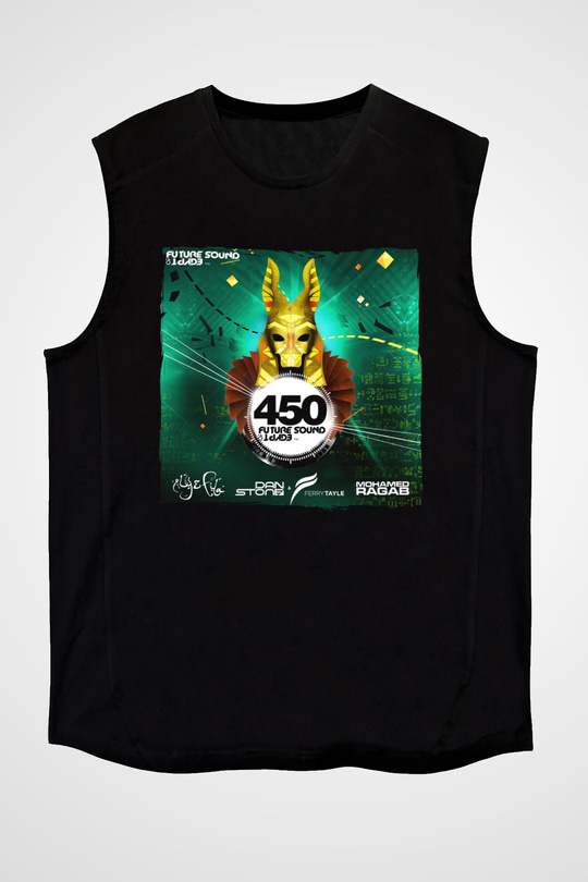 Aly & Fila Siyah Unisex Kolsuz Tişört