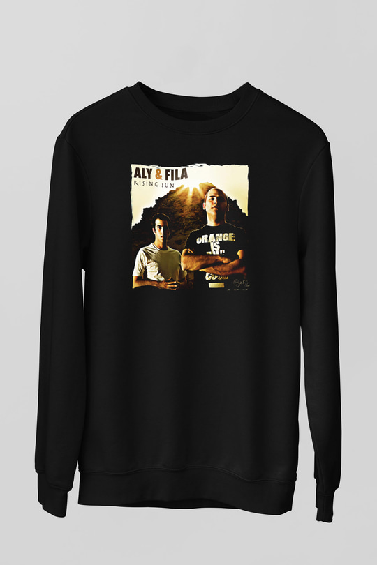 Aly & Fila Siyah Unisex Sweatshirt