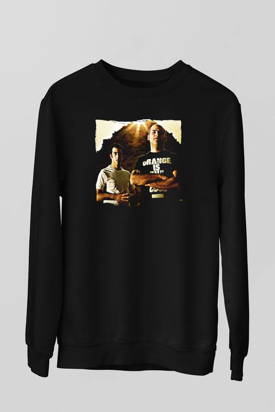 Aly & Fila Siyah Unisex Sweatshirt