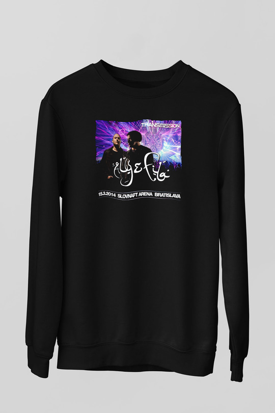 Aly & Fila Siyah Unisex Sweatshirt