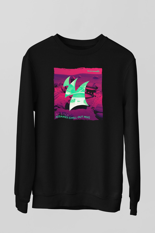 Aly & Fila Siyah Unisex Sweatshirt
