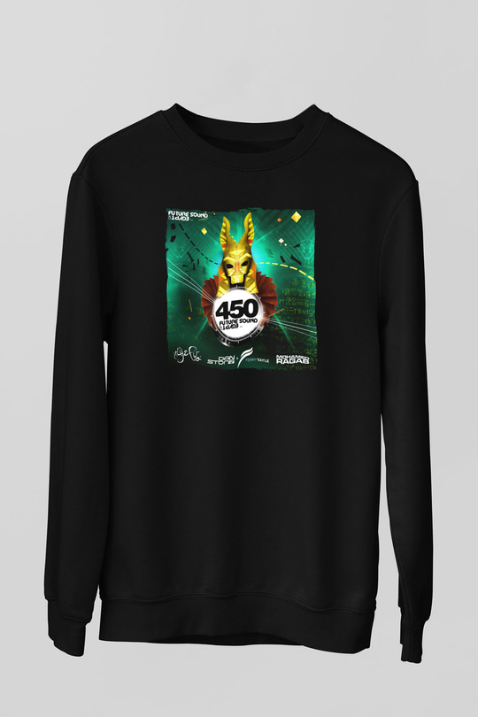 Aly & Fila Siyah Unisex Sweatshirt