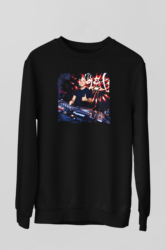 Aly & Fila Siyah Unisex Sweatshirt