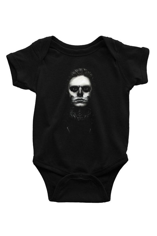 American Horror Story Baskılı Siyah Bebek Body - Zıbın