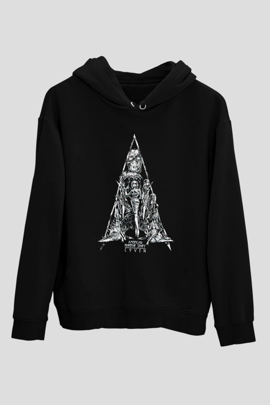 American Horror Story Siyah Unisex Hoodie