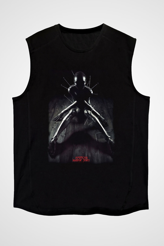 American Horror Story Siyah Unisex Kolsuz Tişört