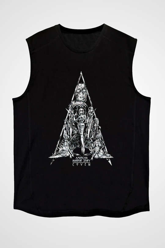 American Horror Story Siyah Unisex Kolsuz Tişört