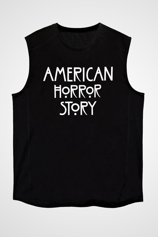 American Horror Story Siyah Unisex Kolsuz Tişört