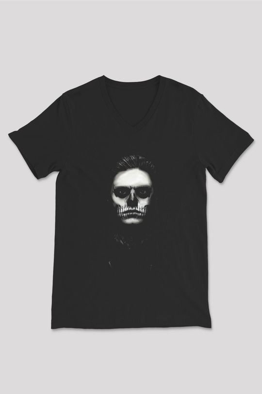 American Horror Story Siyah Unisex V Yaka Tişört T-Shirt