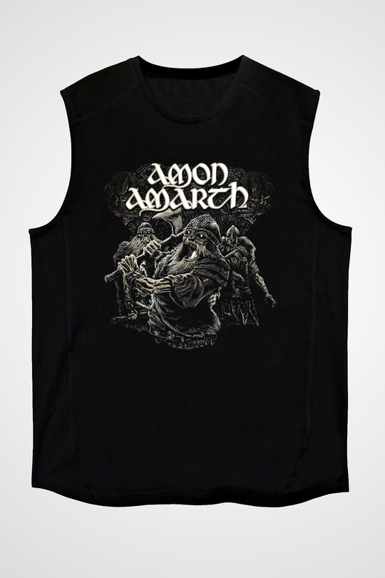 Amon Amarth Siyah Unisex Kolsuz Tişört