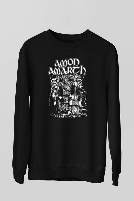 Amon Amarth Siyah Unisex Sweatshirt