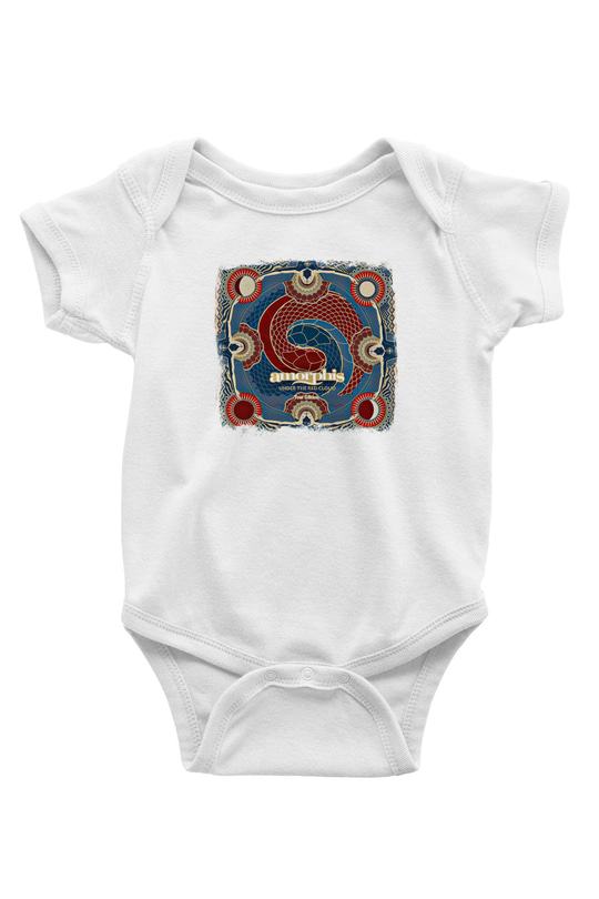 Amorphis Baskılı Unisex Beyaz Bebek Body - Zıbın