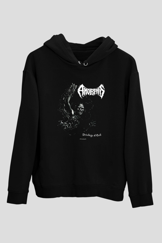 Amorphis Baskılı Unisex Siyah Hoodie