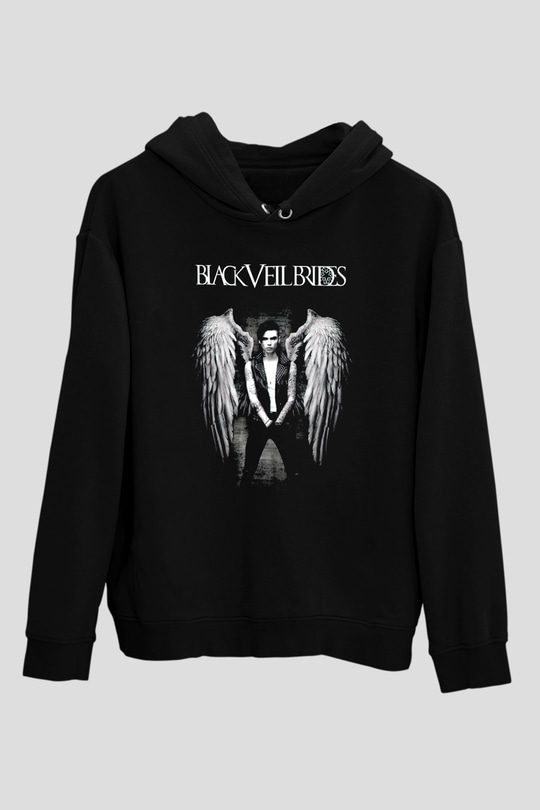 Andy Black Siyah Unisex Kapüşonlu Sweatshirt