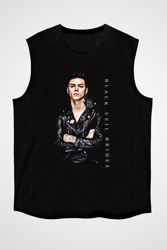 Andy Black Siyah Unisex Kolsuz Tişört