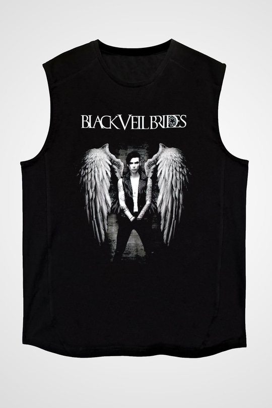 Andy Black Siyah Unisex Kolsuz Tişört