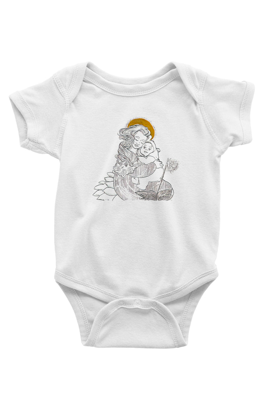 Anneler Günü Baskılı Beyaz Unisex Bebek Body - Zıbın