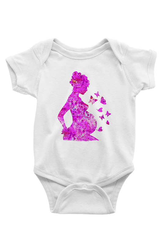 Anneler Günü Baskılı Beyaz Unisex Bebek Body - Zıbın