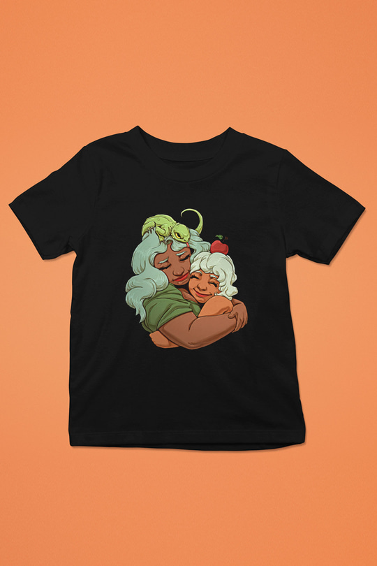 Anneler Günü Baskılı Unisex Siyah Çocuk Tişört - Tshirt