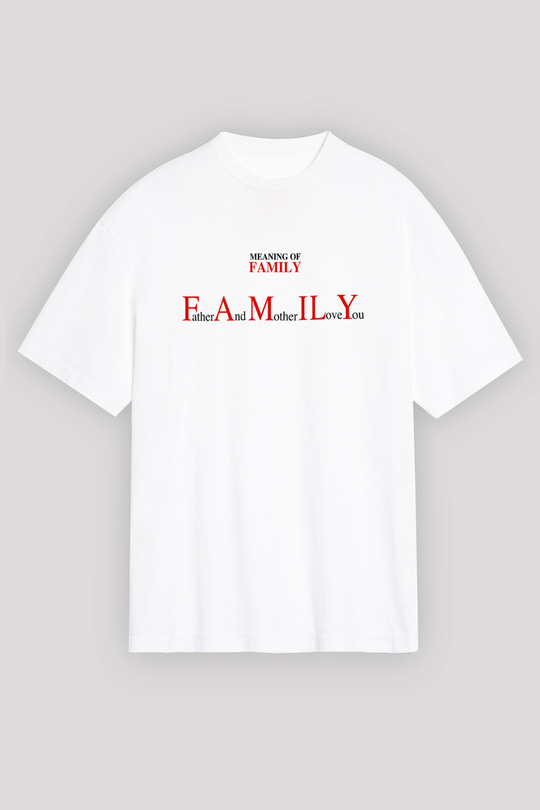 Anneler Günü Beyaz Unisex Oversize Tişört T-Shirt