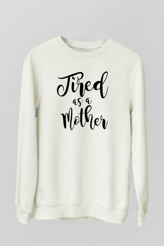 Anneler Günü Beyaz Unisex Sweatshirt