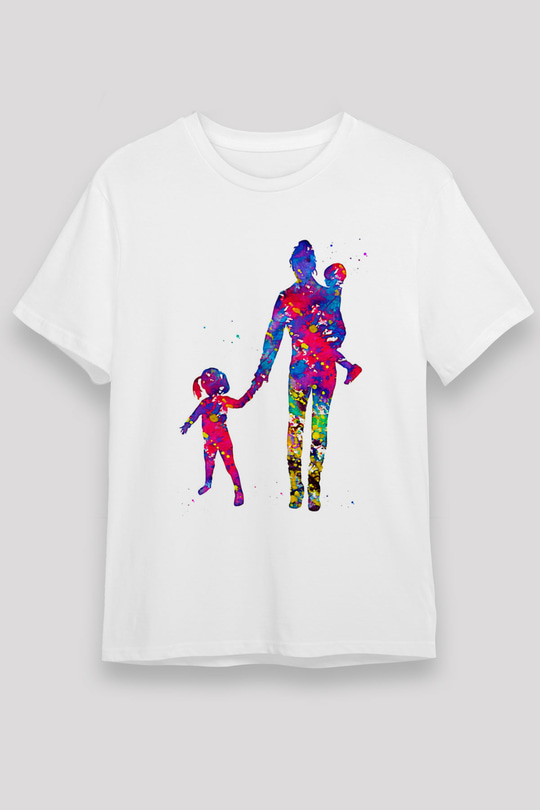 Anneler Günü Unisex Baskılı Beyaz Tişört - Tshirt