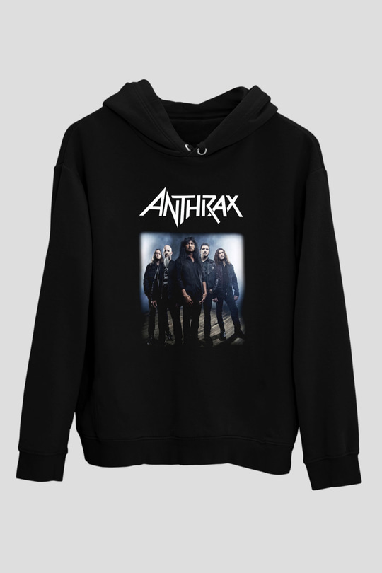 Anthrax Siyah Unisex Hoodie