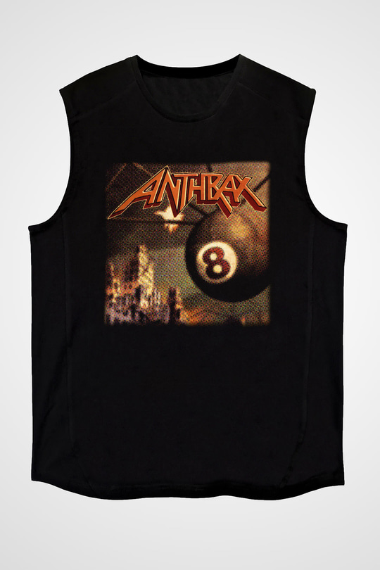 Anthrax Siyah Unisex Kolsuz Tişört