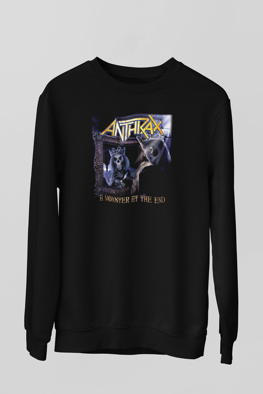 Anthrax Siyah Unisex Sweatshirt