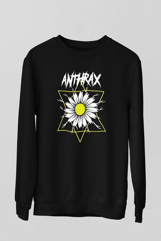 Anthrax Siyah Unisex Sweatshirt