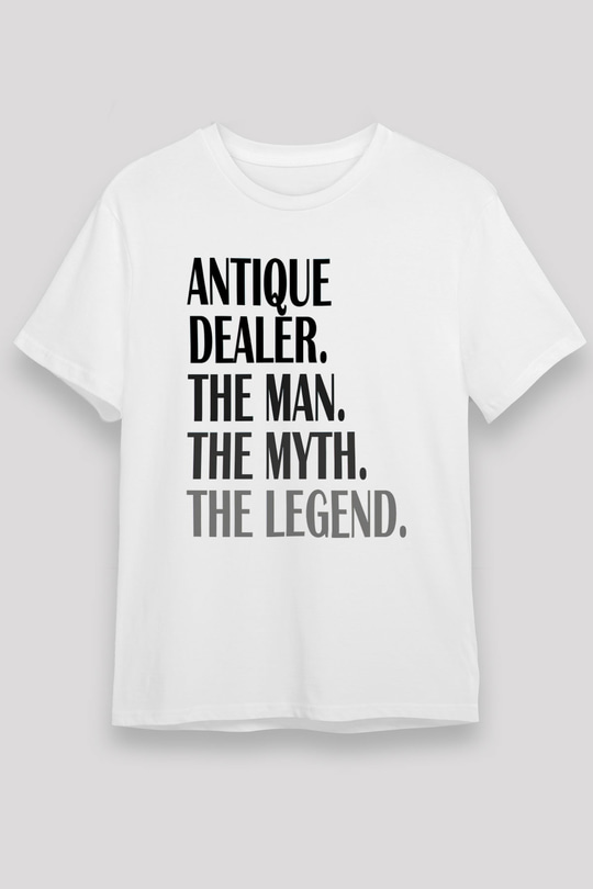 Antika satıcısı Beyaz Unisex Tişört T-Shirt - TişörtFabrikası