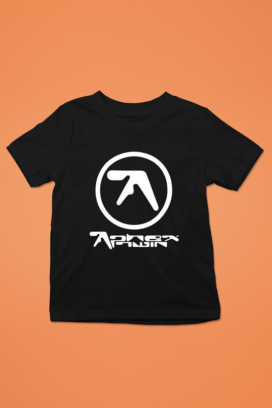 Aphex Twin Baskılı Unisex Siyah Çocuk Tişört - Tshirt