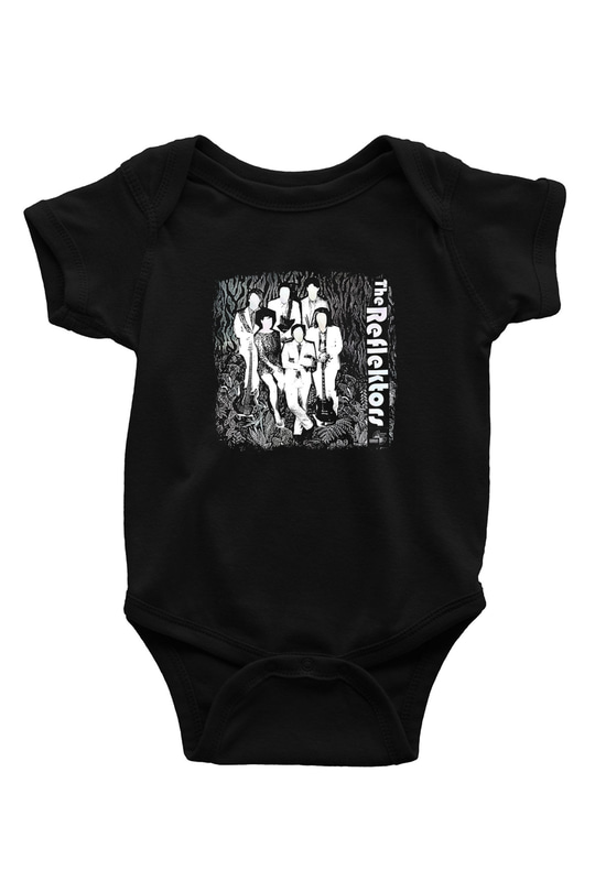 Arcade Fire Baskılı Unisex Siyah Bebek Body - Zıbın