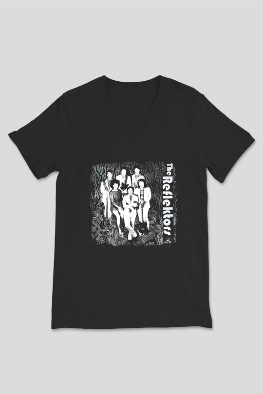 Arcade Fire Baskılı Unisex Siyah V Yaka Tişört