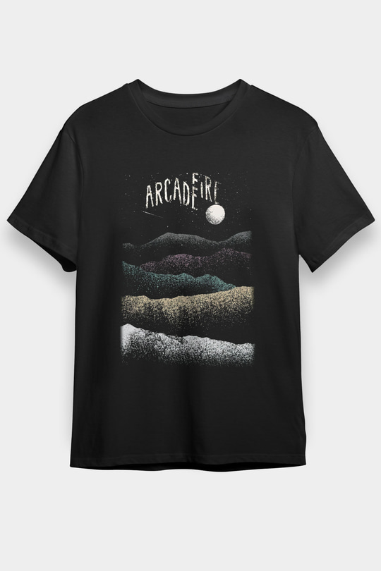 Arcade Fire Siyah Unisex Tişört T-Shirt - TişörtFabrikası