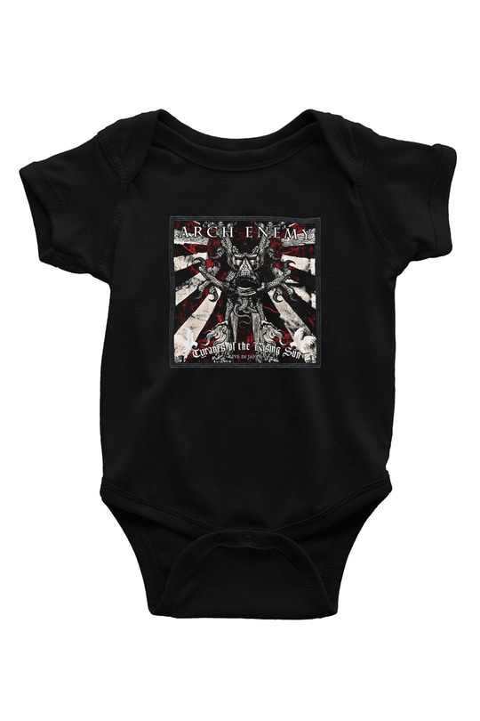 Arch Enemy Baskılı Unisex Siyah Bebek Body - Zıbın