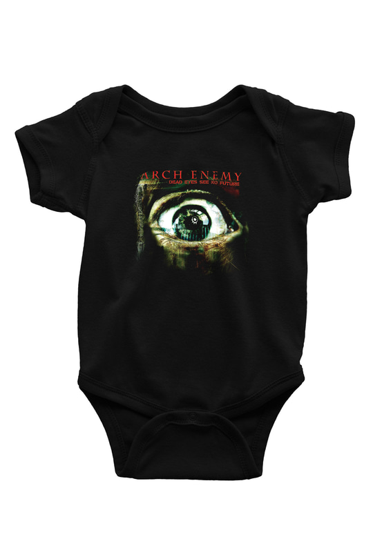 Arch Enemy Baskılı Unisex Siyah Bebek Body - Zıbın