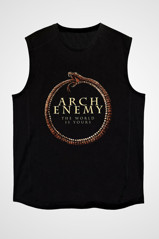 Arch Enemy Baskılı Unisex Siyah Kolsuz Tişört