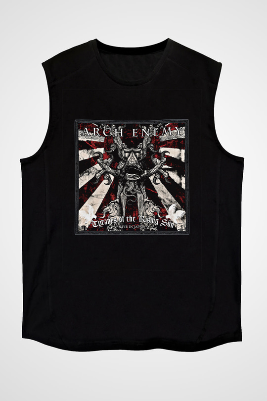 Arch Enemy Baskılı Unisex Siyah Kolsuz Tişört