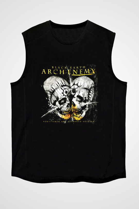 Arch Enemy Baskılı Unisex Siyah Kolsuz Tişört