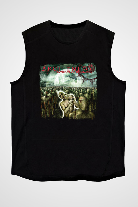 Arch Enemy Baskılı Unisex Siyah Kolsuz Tişört