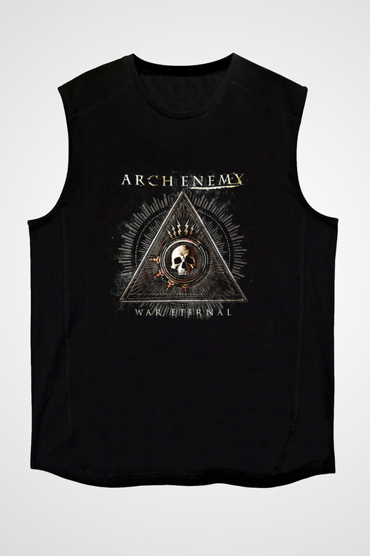 Arch Enemy Baskılı Unisex Siyah Kolsuz Tişört