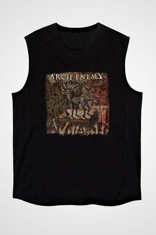 Arch Enemy Baskılı Unisex Siyah Kolsuz Tişört
