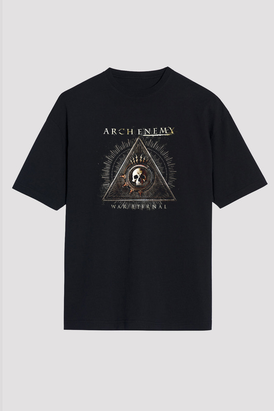 Arch Enemy Baskılı Unisex Siyah Oversize Tişört