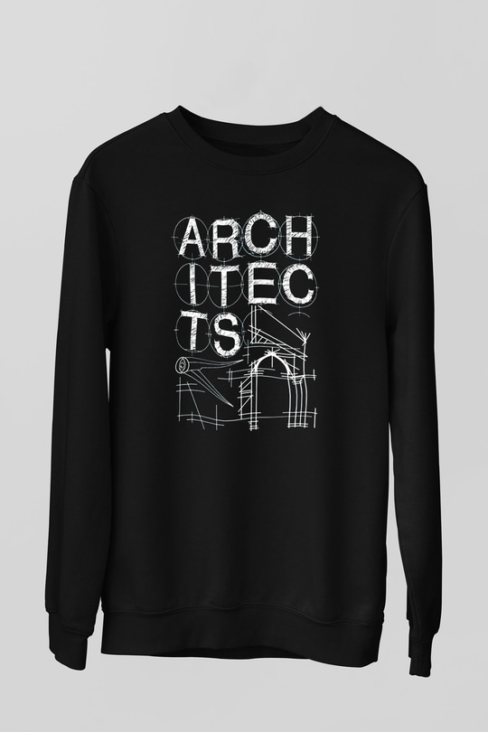 Architects Siyah Unisex Sweatshirt