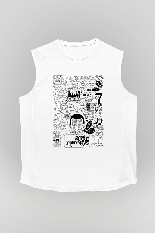 Arctic Monkeys Anticipation Beyaz Unisex Kolsuz Tişört